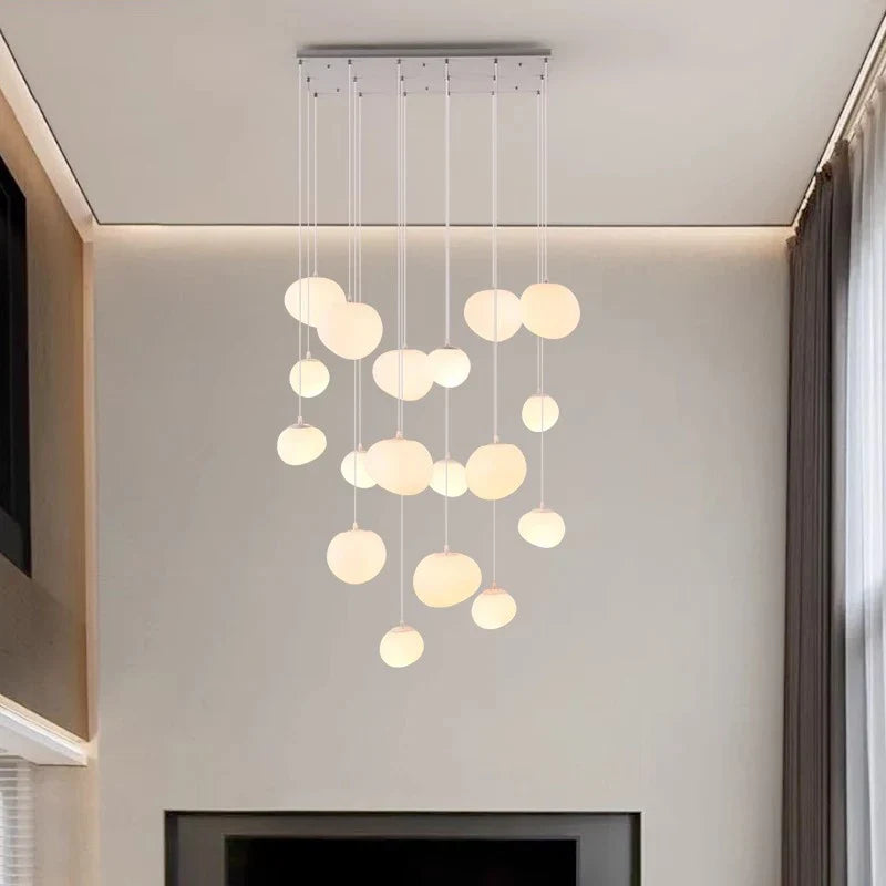 Axyaa Ring LED Pendant Light Chandeliers for Modern Living and Dining Rooms