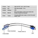 Axyaa USB LED Book Light: Portable Mini Foldable Lamp for Power Bank and Laptop