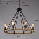 Axyaa Designer Rope LED Pendant Chandelier - Decorative Lighting for Restaurants, Hotels & Bedrooms