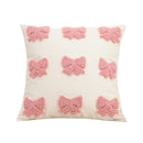 Axyaa Love Tufted Velvet Pillow Cover Cute Pink Valentine's Day Cushion Cover