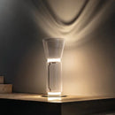 Axyaa Clear Glass Minimalist Floor Lamp for Modern Living Room Bedroom Decorating