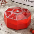Axyaa Octagonal Dried Fruit Plate Double Layer Candy Box Snack Storage