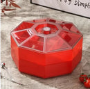Axyaa Octagonal Dried Fruit Plate Double Layer Candy Box Snack Storage
