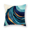 Axyaa Gold Mountains Geometric Sun Moon Cushion Cases- Home Decor Almofadas