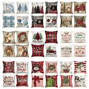 Axyaa Christmas Home Decor Set - 4 Festive Pillow Covers 45x45cm
