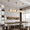 Axyaa Copper Marble Pendant Lamp for Nordic Luxury Dining and Study Lighting