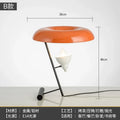 Axyaa Nordic Desk Lamp with Creative Orange Lampshade for Living Study Room