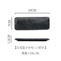 Axyaa Ceramic Sushi Plate Rectangle Dish for Restaurant Hotel Household Fish Grill