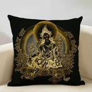 Retro Art Linen Cushion Cover 45 * 45 for Living Room Bedroom Decor with Axyaa Brand
