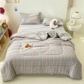Axyaa Summer Cool Quilt Set: Breathable Thin Quilt Core Kit - Four Seasons