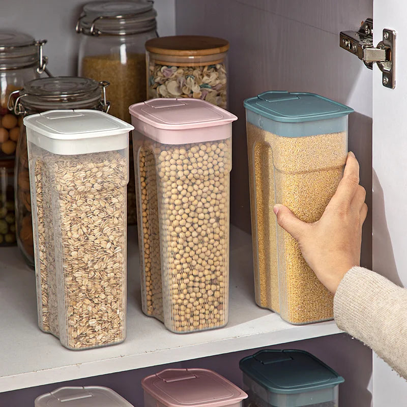 Axyaa Sealed Grain Rice Container Storage Box, Moisture-Proof Kitchen Organizer
