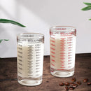 Axyaa Glass Measuring Espresso Cup Set for Coffee Extraction Mug