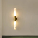 Luxury Marble Wall Light in Copper Finish by Axyaa - LED Home Decor Fixture