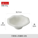 Axyaa Western Steak Plate - Ceramic Black and White Creative Tableware Plate