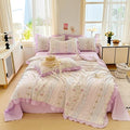 Axyaa Summer Quilt: Washed Cotton, Printed Design, Cool & Breathable
