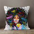 Axyaa Africa Beauty Expression Decorative Velvet Cushion Cover