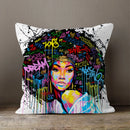 Axyaa Africa Beauty Expression Decorative Velvet Cushion Cover