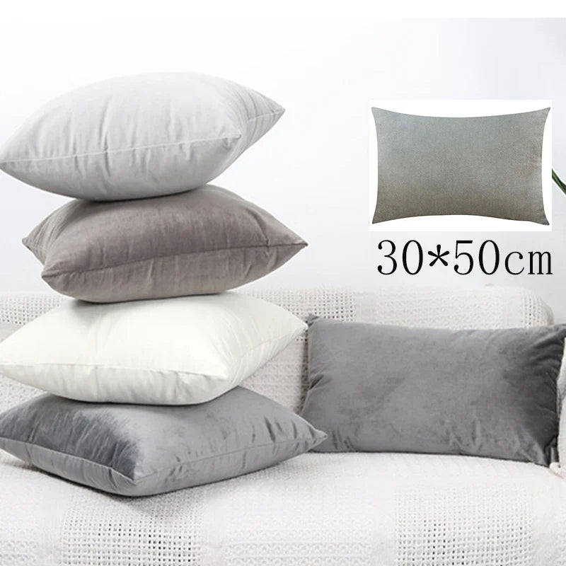 Axyaa Velvet Cushion Cover 30x50cm: Soft & Cozy Nordic Home Decor for Living Room