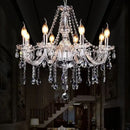 Axyaa Crystal LED Chandelier for Living and Dining Room Lighting