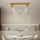 Axyaa Crystal Chandelier, Elegant Dining Room Lighting, Luxury Living Room Pendant Lights