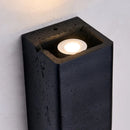 Axyaa Black Stone Wall Lamp LED Industrial Stair Light for Mirror Decor