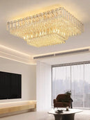 Axyaa Crystal Ceiling Lamp - Modern Minimalist Home Decoration Light for Living Room