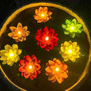Axyaa LED Lotus Night Lamp Water Sensor Flower Fish Tank Decor