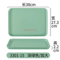 Axyaa Melamine Cutlery Tray Rectangular Dining Plate Hotel Room Tea Plate Drainage Tray