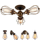 Axyaa Industrial Iron Wall Sconce Retro Loft Ceiling Lamp