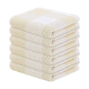 Axyaa Waffle Weave Kitchen Towel Set Absorbent Cleaning Cloth Cotton Dishcloth