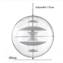 Axyaa Nordic Luxury Acrylic Pendant Chandelier White Gold Silver Modern Decor Lamp