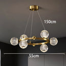 Axyaa Acrylic Magic Bean LED Pendant Light for Modern Home, Dining Room, and Living Room