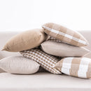 Axyaa Plaid Striped Pillow Covers - Decorative Cushion Cases for Home Sofa