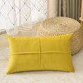 Axyaa Velvet Cross Lumbar Cushion Cover - Cozy Home Decor Pillow Case 30x50cm