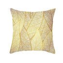 Axyaa Gold Plant Polyester Pillow Case for Home Decor