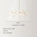 Axyaa Modern Nordic Style Glass Chandelier for Living Room, Bedroom, and Dining Room