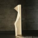 Axyaa Modern Grid Acrylic Floor Lamp for Designer Living Room Decor