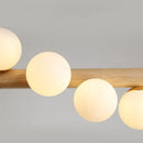 Axyaa Milk White Glass Balls Pendant Chandelier LED Lighting Fixture