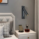 Axyaa LED Wall Light with Switch, 3W Warm Spotlight, USB Charging Port, Bedroom Bedside Lamp