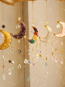 Axyaa Crystal Prism Wind Chimes Rainbow Maker Wall Hanging Room Decor Moon Catchers