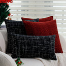 Axyaa Christmas Retro Black Pillowcase 45x45cm for Home Decor