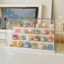 Axyaa Acrylic Display Case for POP Bean Figurines: Dustproof Transparent Storage Box