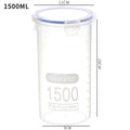 Axyaa Transparent Plastic Grain Jars with Scale Food Container - Clear Storage Box