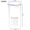 Axyaa Transparent Plastic Grain Jars with Scale, Food Container, Clear Crisper