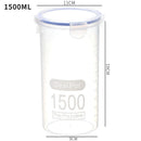 Axyaa Transparent Plastic Grain Jars with Scale, Food Container, Clear Crisper