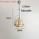 Axyaa Glass Pendant Light: Modern Nordic Table Lamp for Bedroom, Living Room, Restaurant.