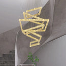 Axyaa Crystal Chandeliers: Modern LED Ceiling Hanging Lights for Living Room