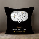 Axyaa Gold Heart Art Print Cushion Cover - Nordic Style Sofa Pillowcase