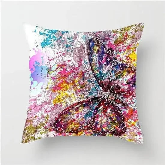 Axyaa Floral Butterfly Pillowcase for Home Decor and Events