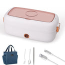Axyaa Electric Heated Lunch Box - Stainless Steel Food Warmer for Travel and Office